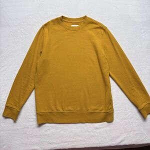 Goodfellow & Co Mustard Yellow Crewneck Sweatshirt Long Sleeve Casual Size L